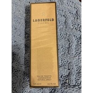 Lagerfeld Classic Eau De Toilette Spray 4.2oz For Men KL  Karl Lagerfeld Sealed